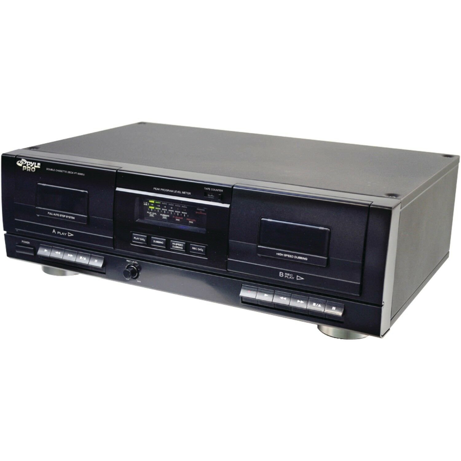 PYLE PRO Pyle Pro Dual Cassette Deck With Mp3 Conversion