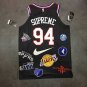 Supreme 94 18ss NBA Team Black Basketball Jersey Free Shipping BNWT