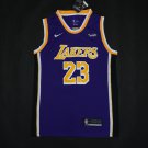 2018 New Los Angeles Lakers #23 LeBron James Purple jersey Free Shipping