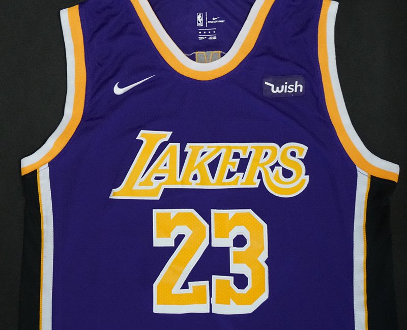 2018 New Los Angeles Lakers #23 LeBron James Purple jersey Free Shipping