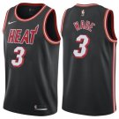 Miami Heat 2018 Men's NBA Basketball Black Jersey Wade #3 BNWT Free Shipping