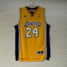 Los Angeles Lakers #24 Kobe Bryant Revolution Swingman Home Yellow NBA Jersey Free  Shipping