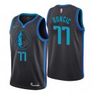 Dallas Mavericks Luka Doncic #77 Swingman Basketball Jersey Black Free Shipping