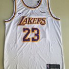 Los Angeles Lakers #23 Lebron James Retro White Jersey Free Shipping