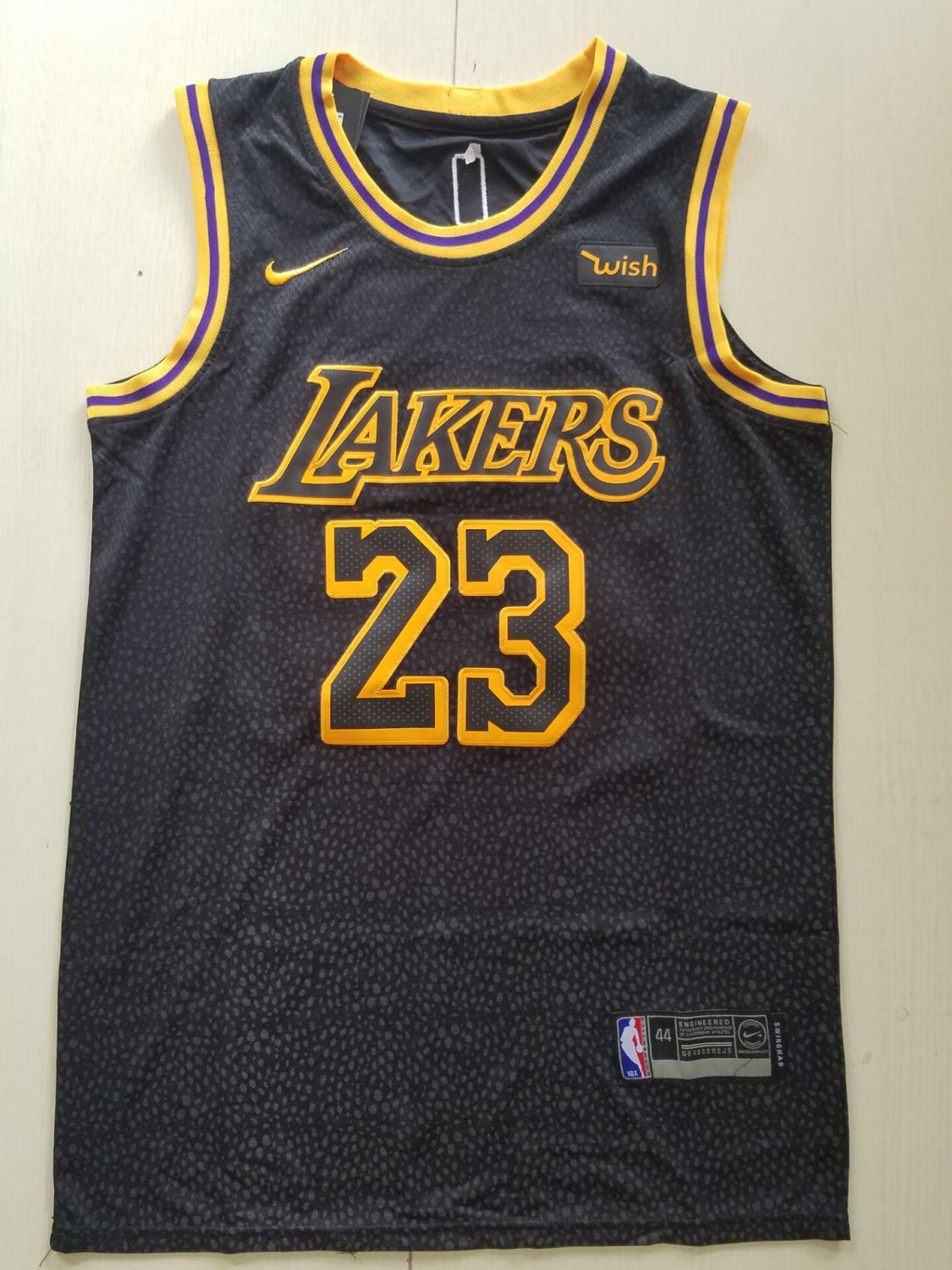 Los Angeles Lakers #23 Lebron James Black City Edition ...