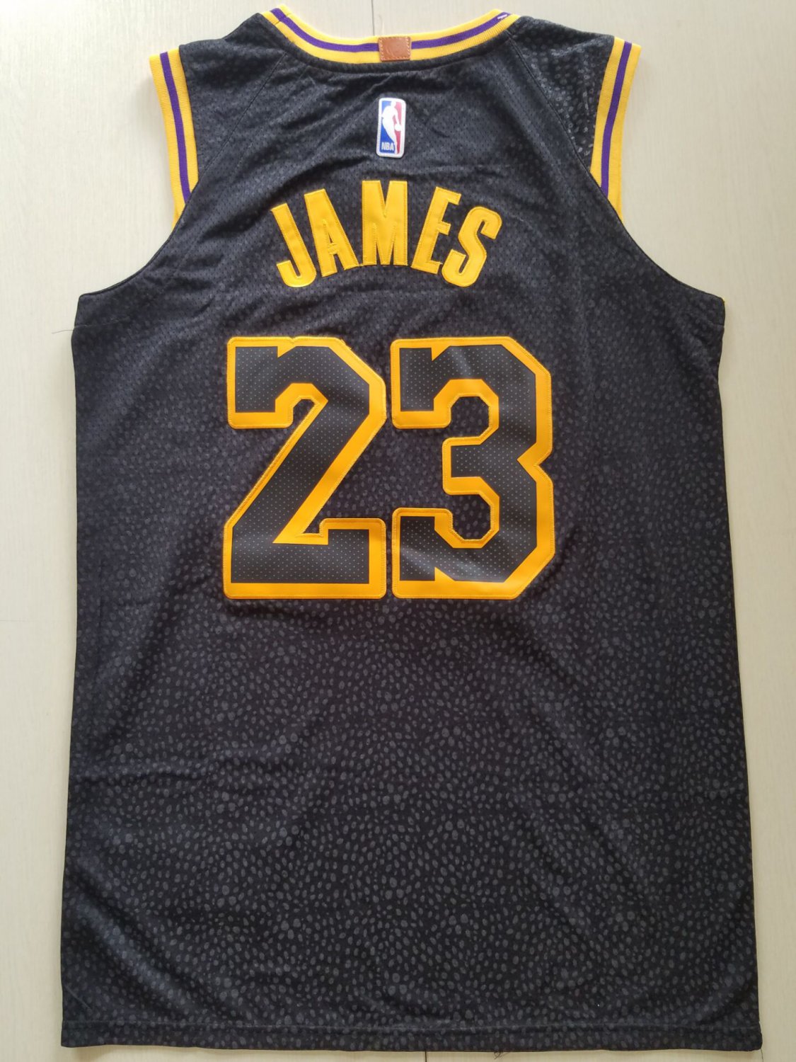 Los Angeles Lakers 23 Lebron James Black City Edition Jersey Free Shipping 