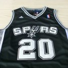 Manu Ginobili #20 NBA Basketball Jersey San Antonio Spurs Swingman Sewn Free Shipping