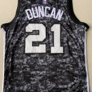 Tim Duncan #21 San Antonio Spurs Gray Camo City Edition Jersey Free Shipping