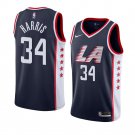 Los Angeles Clippers #34 Tobias Harris Navy City Edition Jersey Free Shipping