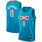 Russell Westbrook #0 Oklahoma City Thunder City Edition Basketball  Free Shipping