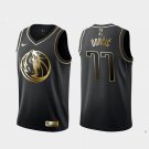 Luka Doncic #77 Dallas Mavericks Black and Gold Edition NBA Jersey Free Shipping