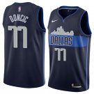 Luka Doncic #77 Dallas Mavericks Navy Fast Break Statement Edition NBA Jersey Free Shipping