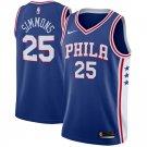 BJ Simmons #25 Philadelphia 76ers Royal Swingman Jersey Icon Edition Free Shipping