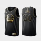 Golden State Warriors #30 Stephen Curry Black Gold Jersey Free Shipping