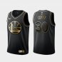 Golden State Warriors #30 Stephen Curry Black Gold Jersey Free Shipping