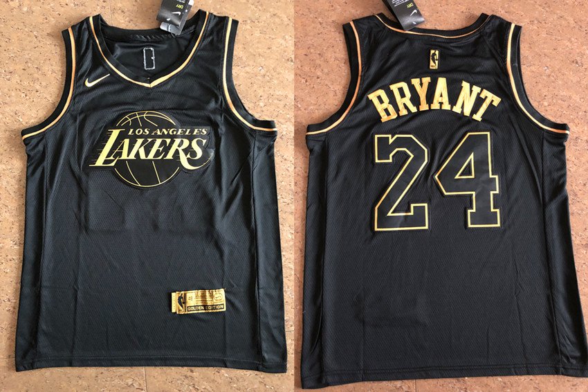 black and gold kobe bryant jersey