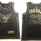 Chicago Bulls #23 Michael Jordan Black Gold Jersey Free Shipping