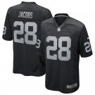 Oakland Raiders #28 Josh Jacobs Game Jersey Black Free Shipping