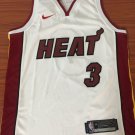Miami Heat White Dwyane Wade #3 Men's NBA Basketball Jersey BNWT Free Shipping