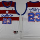 Washington Bullets Whiite Men's NBA Basketball Jersey Jordan #23 BNWT Free Shipping