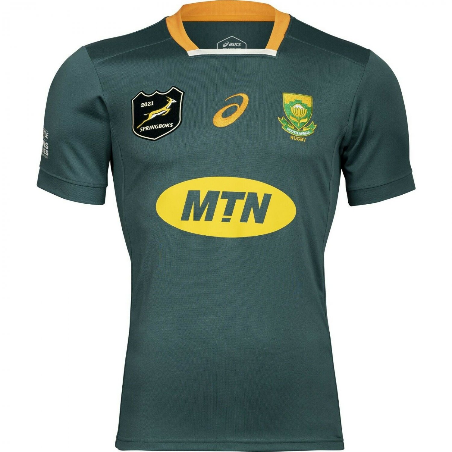 South Africa Rugby Men's Lions Series 2021 Home Jersey Springboks Free ...