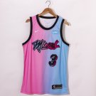 Miami Heat Rainbow City Edition 2020/21 Men's NBA Basketball Jersey Wade #3 BNWT Free Shipping
