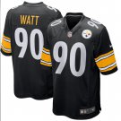 Men's T.J. Watt Black Pittsburgh Steelers Game Player Jersey NFL