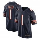 Men's Chicago Bears Justin Fields Navy 2021 NFL Draft Pick Jersey