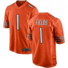 Men's Chicago Bears Justin Fields Orange 2021 NFL Draft Pick Alternate Jersey