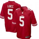 Men's San Francisco 49ers Trey Lance Scarlet NFL Jersey Free Shipping