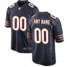 Men's Chicago Bears Navy Custom NFL  Game Jersey