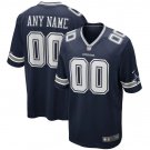 Men's Dallas Cowboys Navy Custom NFL Game Jersey