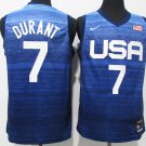 Kevin Durant #7 Team USA 2021 Olympic Basketball Jersey Blue BNWT Free Shipping