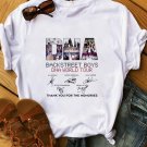 Backstreet Boys DNA World Tour Thank you for the Memories T-Shirt New Unisex Short Sleeve Casual