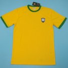 1970 Brazil Home #10 Pele Retro Soccer Vintage Jersey Free Shipping  S - 2XL