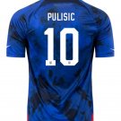 USA Christian Pulisic #10 USMNT 2022 2023 World Cup Away Men's Jersey Soccer Football Free Shipping
