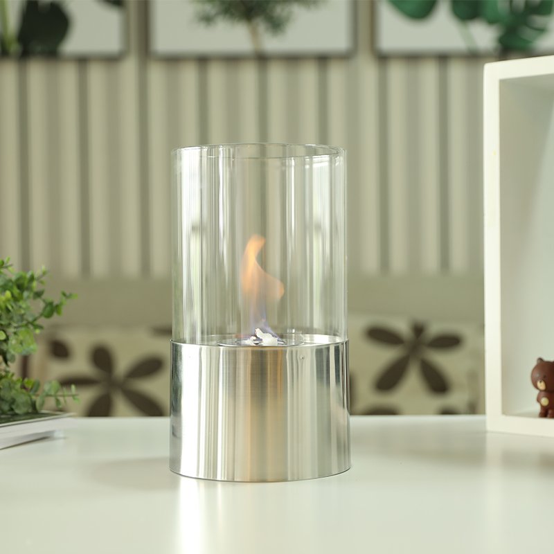 Portable Tabletop Fireplace Fire Bowl Tabletop Clean Burning Bio Ethanol Fire Pit Ventless Firepit