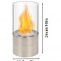Portable Tabletop Fireplace Fire Bowl Tabletop Clean Burning Bio Ethanol Fire Pit Ventless Firepit