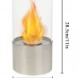 Portable Tabletop Fireplace Fire Bowl Tabletop Clean Burning Bio Ethanol Fire Pit Ventless Firepit