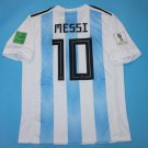 Argentina 2018 FIFA World Cup Retro MESSI #10 Home Jersey Soccer Football Shirt S - 2XL