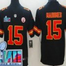 Men's Kansas City Chiefs #15 Patrick Mahomes Limited Black Super Bowl LVII NFL  Jersey
