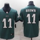 Men's Philadelphia Eagles AJ BROWN #11 Midnight Green NFL Jersey S - 3XL