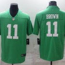 Men's Philadelphia Eagles AJ BROWN #11 Green Rush NFL Jersey S - 3XL