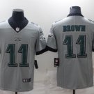 Men's Philadelphia Eagles AJ BROWN #11 Limited Gray Inverted NFL Jersey S - 3XL