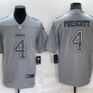 Men's Dallas Cowboys Dak Prescott #4 Gray Atmosphere NFL Jersey S - 3XL