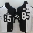 Men's San Francisco 49ers #85 George Kittle White Black Peaceful Coexisting NFL Limited Jersey