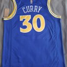 Golden State Warriors #30 Stephen Curry Throwback NBA Jersey Rush Blue S - 2XL