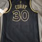 Golden State Warriors #30 Stephen Curry Black Gold Jersey Free Shipping