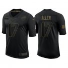 Men's Buffalo Bills #17 Josh Allen Black 2020 Salute To Service Limited NFL Jersey S - 3XL