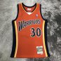 Golden State Warriors #30 Stephen Curry 2009-10 Orange Hardwood Classics Throwback NBA Jersey S- 2XL